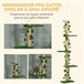 Árvore para Gatos Aglomerado de madeira, ABS e Juta PawHut Verde