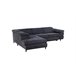 Sofá de canto OMEGA com cama cor antracite Antracite