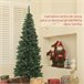 Árvore de Natal Plástico e Aço HOMCOM, casa - natal Verde