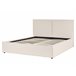 Beliani Cama com estrado Poliéster MOISSAC 177x224 Bege
