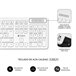 Teclado e Rato sem Fios SUBKBCCSSW11 Branco