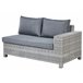 Beliani Conjunto lounge TEGLIO Cinza Escuro