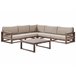 Beliani Conjunto lounge TIMOR Cinza Escuro
