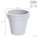 2x lofly plástico pote Branco