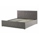 Beliani Cama con almacenaje Terciopelo ROCHEFORT 150x214 Cinza