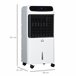 Climatizador Portátil ABS HOMCOM Branco