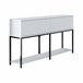 Aparador Sala Djimsit 150 Branco/ Preto