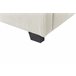 Beliani Cama com armazenamento Veludo VINCENNES 167x214 Branco/ Bege