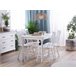 Beliani Silla de comedor BURBANK Branco