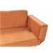Beliani Sofá-cama Veludo SAARELA Laranja