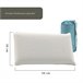 Almohada Viscoelástica Aloe Vera Infantil 30x50cm con Bolsa Transporte 30x50 Branco/cinza