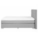 Beliani Cama continental Poliéster DUCHESS 171x211 Cinza Claro