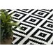 BCF Rug Morad RUTA diamantes geométrico 160x220 Preto