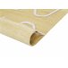 Beliani Entrelaçado YAVU 80x150 Amarelo
