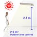 Sined CALORE BIANCO 1500 Cerâmico Aquecedor Infravermelho 1500W, Branco Branco