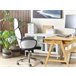 Beliani Silla de oficina SPLENDID Cinza Claro