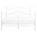 Beliani Cama com estrado Metal DINARD 167x208 Branco