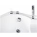Beliani Banheira de esquina NEIVA 100x150 Branco Brillo