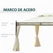 Pérgola de Jardim Aço e Poliéster Outsunny 400x300 Bege