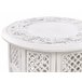 Beliani Mesa de apoio ELARA Branco/ Bege