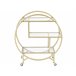 Beliani Carrito de cocina COLTON Dourado