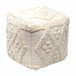 Puff quadrado algodão ZURI 45x45cm cor cru Cru