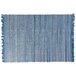 Beliani De pelo corto BESNI 140x200 Azul Marino