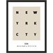 Pintura NEW YORK CITY 40x30cm marca MARCOMUEBLE  Branco/ Preto