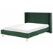 Beliani Cama Terciopelo VILLETTE 185x222 Bege