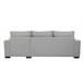 Chaise longue com cama MARLON reversível 3 lugares cinza Cinza