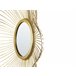 Beliani Espejo decorativo SENS Dourado