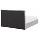 Beliani Cama com armazenamento Veludo VION 177x216 Cinza