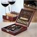 Conjunto de Acessórios para Vinho e Xadrez IG115540 Castanho