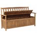 Beliani Banco Madera de acacia SOVANA 160x60 Vermelho