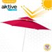 Guarda-sol octogonal de com teto duplo e proteção UV35 + Aktive Beach Vermelho