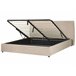 Beliani Cama com armazenamento Veludo LAVAUR 203x210 Cinza Escuro