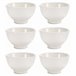 Conjunto de 6 porcelanas redondas multiusos coleção VESSIA Branco