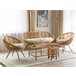 Beliani Conjunto lounge Rattan/vime MARATEA/CESENATICO Natural