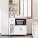 Aparador de Cozinha para Microondas com Rodas SoBuy FSB78-W 40 Branco