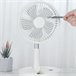 Ventoinha multifunções Klack com cabo e bateria, 3 velocidades Branco