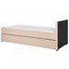 Beliani Cama com estrado Bouclé MARMANDE 86x214 Bege