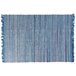 Beliani Entrelaçado BESNI 160x230 Azul Marino