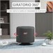Apoio para os pés Otomano Giratório PU, Espuma, Metal Galvanizado Branco