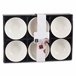 Conjunto de 6 taças para aperitivos em porcelana coleção VESSIA Branco