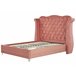 Beliani Cama Veludo AYETTE 205x215 Cinza