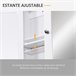 Armário de parede MDF espelho de vidro kleankin 56 Branco