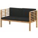 Beliani Conjunto lounge Madeira de acácia PACIFIC Castanho