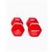 Halteres de Vinil 2Kg (Par) - BOOMFIT Vermelho