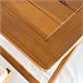Conjunto de mesa e cadeiras dobráveis ​​de madeira para jardim Natural