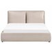 Beliani Cama com armazenamento Veludo BAJONNA 183x235 Bege